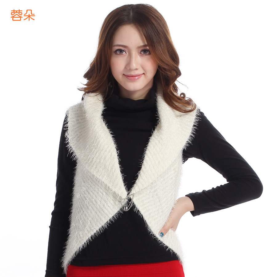 2013 circle soft pine ultra elastic sweater vest handmade crochet cutout cape