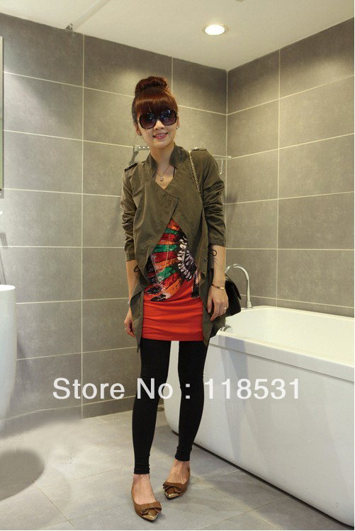 2013 classic women's clothes fashion there-waisted Haoda jacket coat Free Shipping