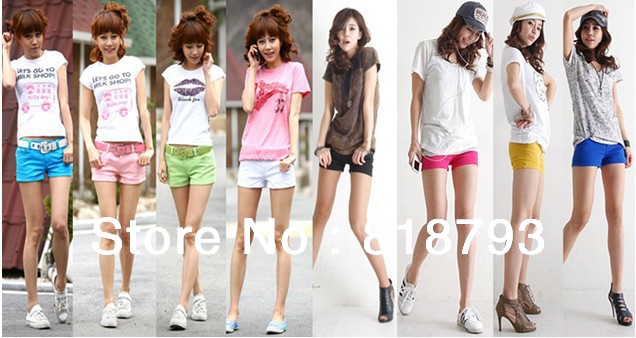 2013 cotton new .Woman's  multicolor shorts Korean Leisure super Q candy color pants wholesale 10 colors + free shipping