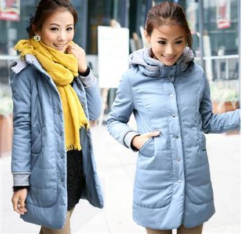 2013 cotton-padded jacket female slim long design wadded jacket color block decoration thickening wadded jacket plus size