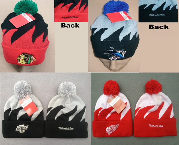 2013 dribbled knitted winter hat knitted hat skiing hat nhl beanie cap hiphop winter hat 4