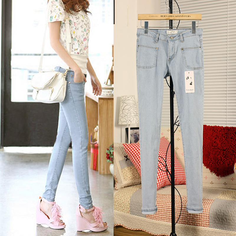 2013 elastic slim casual trousers 3196