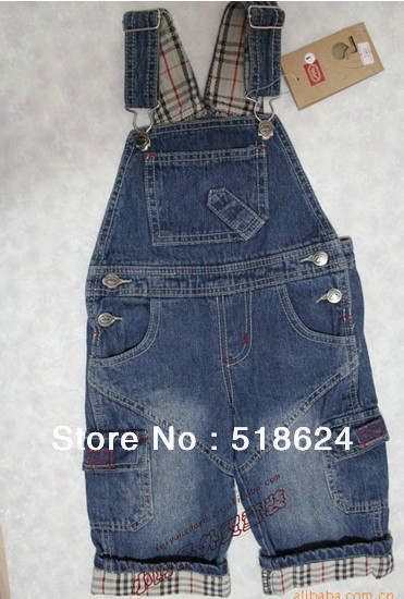 2013 Fashion Baby/Boys/Girls Overall Jeans, High Quality Denim Kids Pants, 5pcs/lot Promotion, Free Shipping
