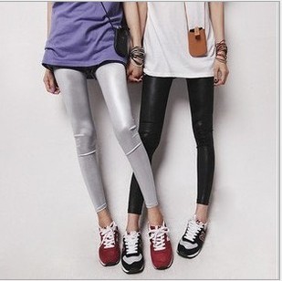 2013 fashion black faux leather pants personalized sexy skinny tightswomen leggings hot sale free shipping ladies slim pants