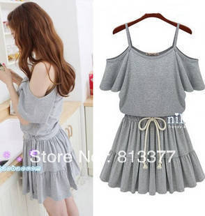 2013 fashion casual for women apparel celebrity dress wholesale charms cute sexy brand jumpsuit peplum top upscale dresses 157