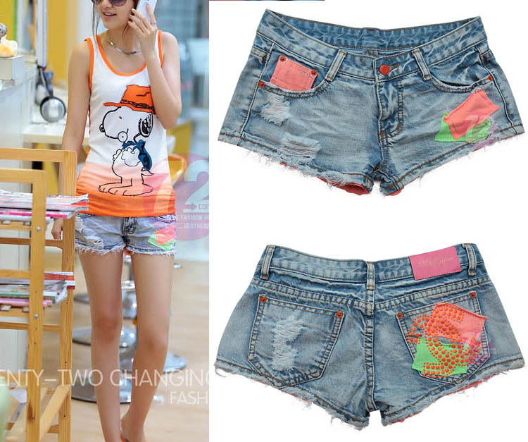 2013 fashion designer women jeans shorts pants lady garment  chaorenge-9140