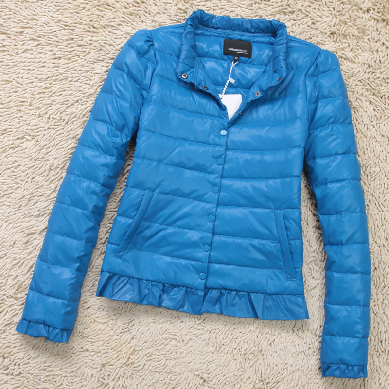 2013 fashion female short design ultra-thin high quality down coat