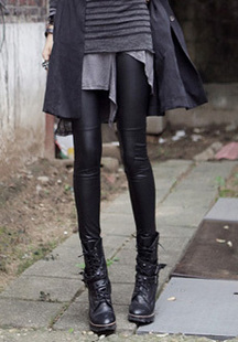 2013 fashion female spring faux leather pants quality faux leather pants matt tights legging
