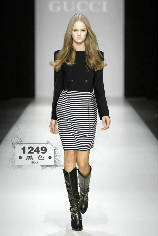 2013 fashion high quaity women's dresses with long sleeve