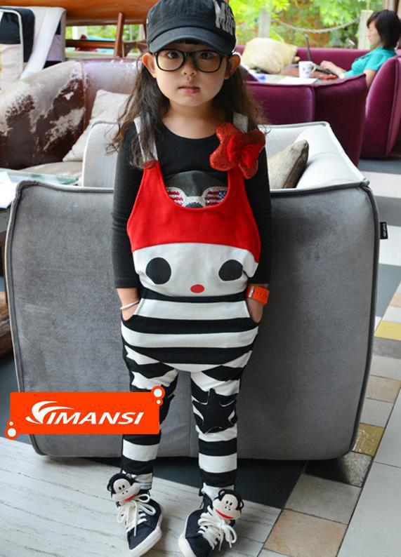 2013 Fashion Kids Overalls Boys Girls Suspender Trousers Children Spring Autumn Casual Pants free shipping 1pcs/lot