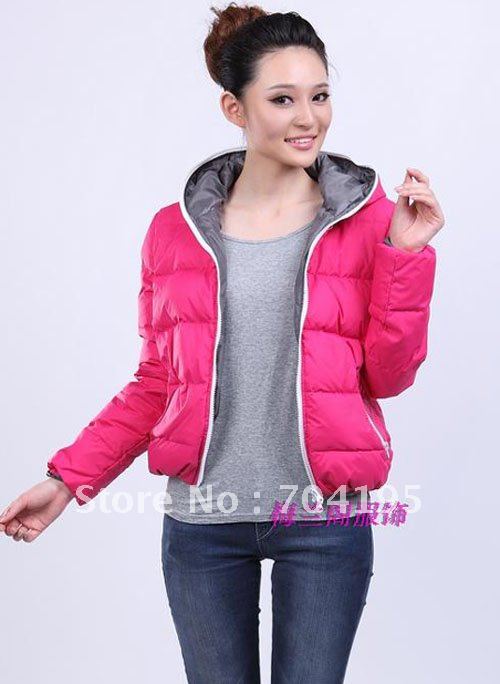 2013 Fashion ladies Hoody  Down Jacket  Winter waterproof  Coat     Padded  Jacket  Outerwear