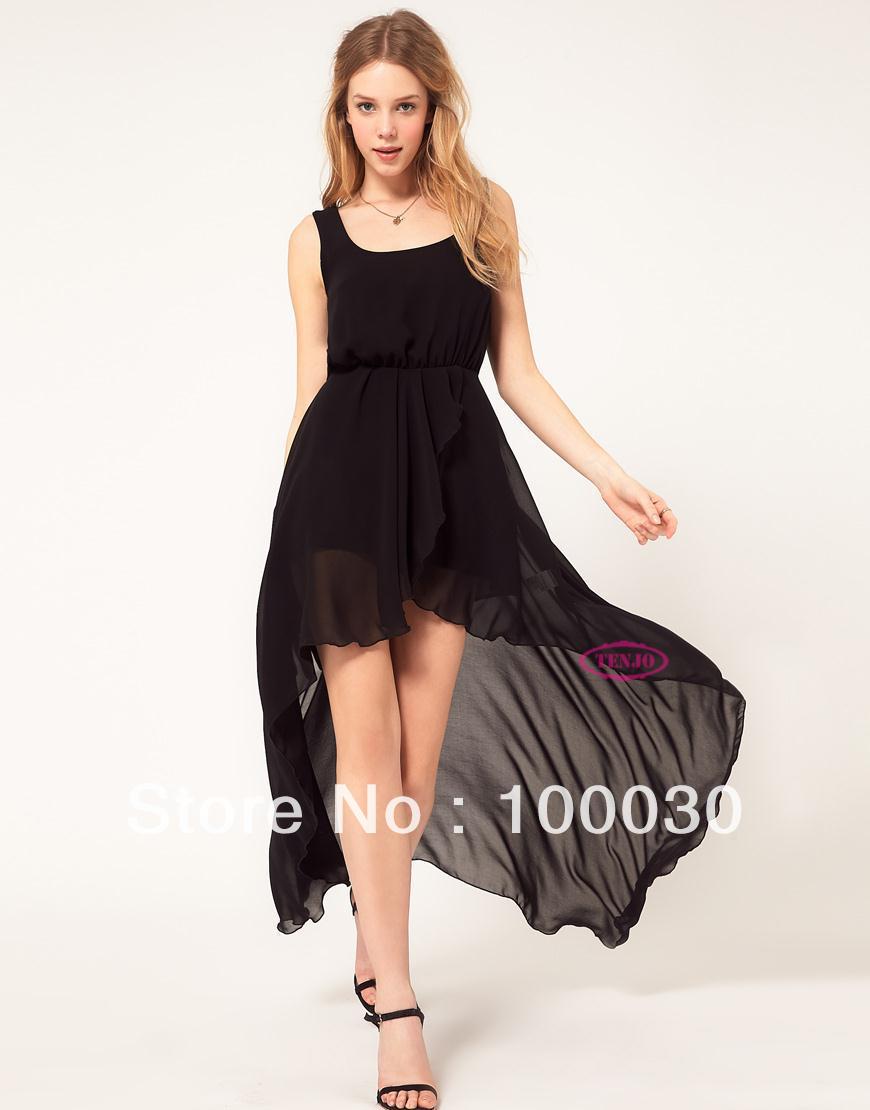 2013 Fashion New Womens Sexy Sleeveless Temperament Irregular Skirt Chiffon Long Dress Maxi 7 colors Free Shipping
