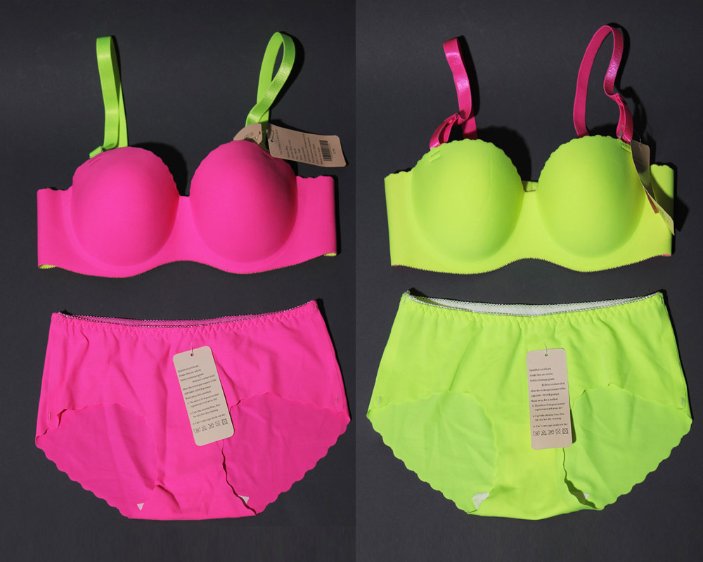 2013 fashion spring and summer victoria neon color seamless underwear set