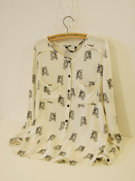 2013 fashion street steller's o-neck loose long-sleeve shirt female