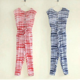 2013 Fashion Striped Women Jumpsuits With Strap And Pocket, 2 Colours