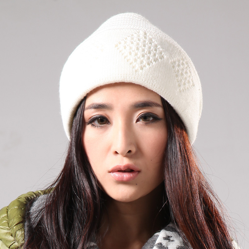 2013 Fashion Style Autumn Casual Winter Knitted Hat Beanies For Women Pullover Wool Fur Knitted Caps