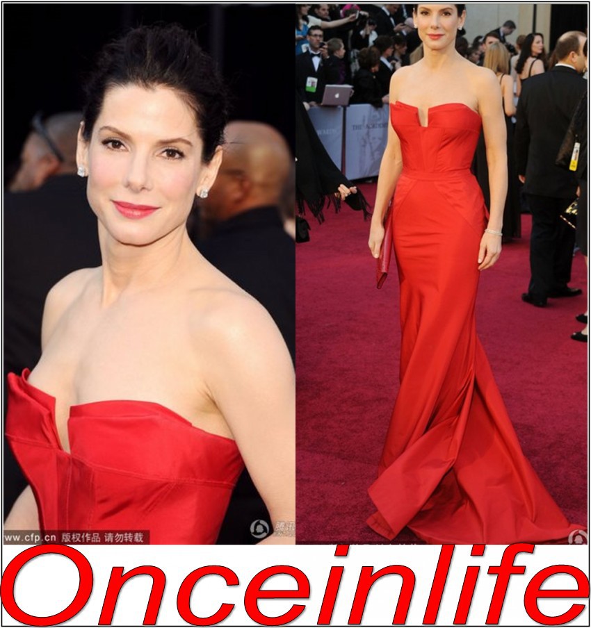 2013 Fashion Stylish New Design Oscar Celebrity Evening Party Dress Ruffles Red Carpet Cannes Dresses in HIGH QUALITY