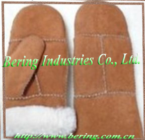 2013 Fashion & Warm Double Face Leather Gloves For Women
