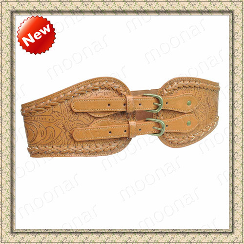 2013 Fashion Women's Accessory PU Leather Wide Slim waistband Ladies Skinny Belts Girdle PJ008