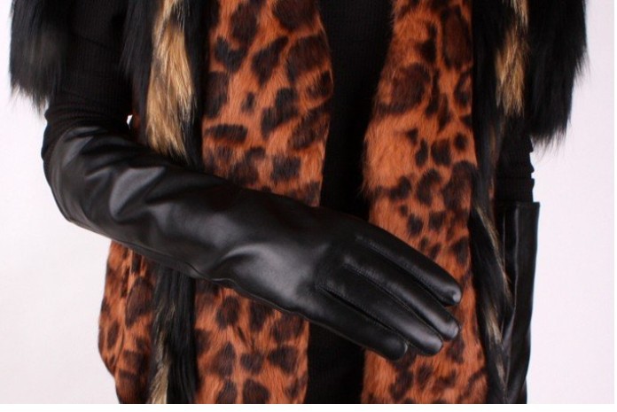 2013 fashion  women's leather gloves over the elbow PU glove fashion ladies long gloves,12pairs/lot