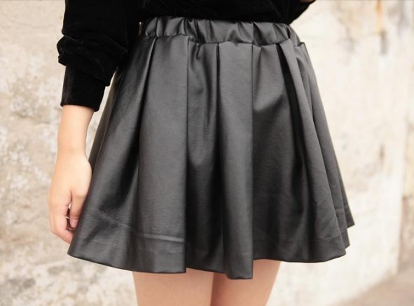2013 Fashion Women Sexy PU Leather Skirt High-waist Bud Kilt Skirts Free Shipping SK-014
