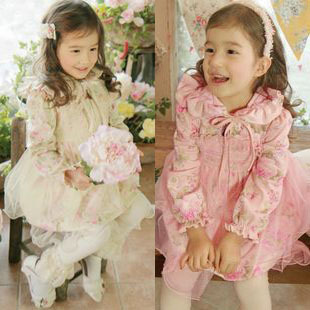 2013 female child all-match plus cotton trench aesthetic trench with a hood outerwear