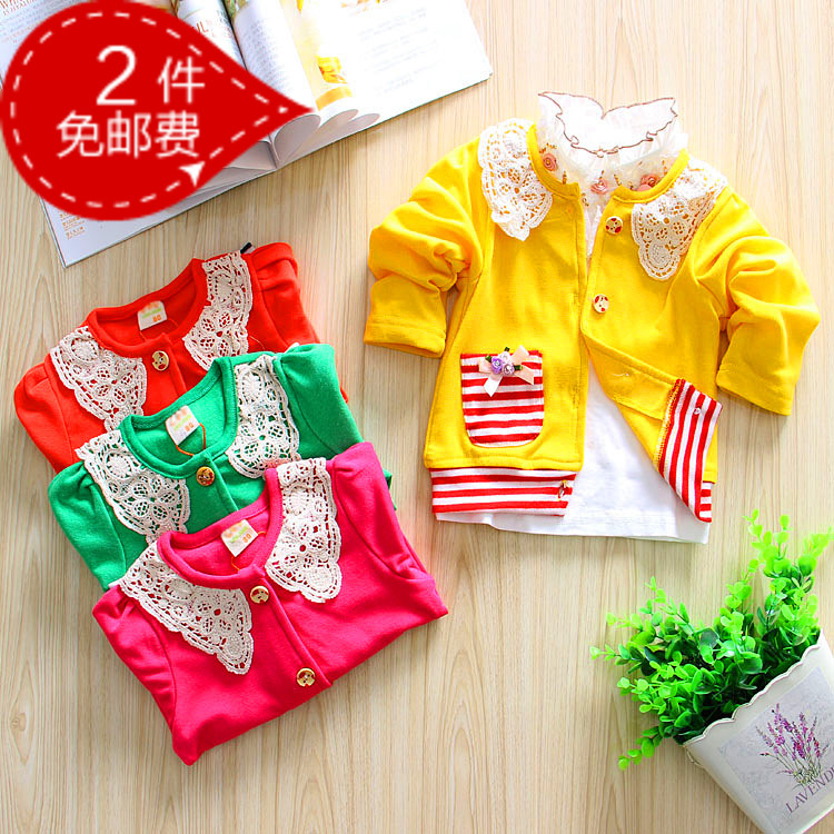 2013 female child baby cardigan clothes child gentlewomen spring outerwear children's clothing