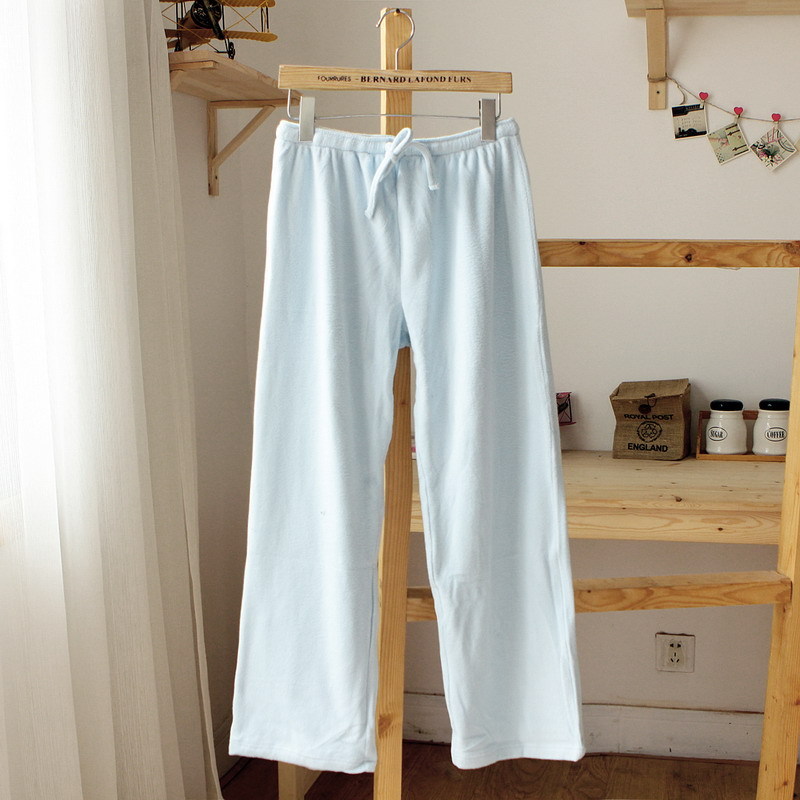 2013 female polar fleece fabric thermal derlook trousers pajama pants plus size 44-35k