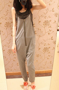 2013 female spring jumpsuit harem pants jumpsuit ankle length trousers harem pants