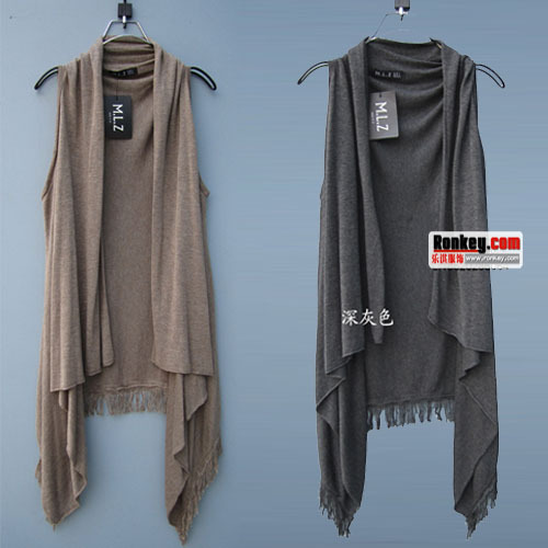 2013 female spring sweater plus size tassel vest cape medium-long woven vest cardigan