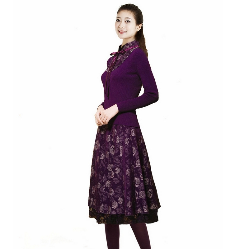 2013 female work wear skirt women's skirt mother clothing autumn gentlewomen