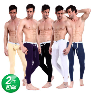 2013 for men Underwear wj male long johns thin modal long johns legging spring and autumn low-waist sexy wj7082