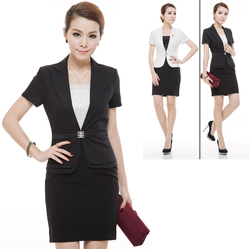 2013 formal ol occupational short-sleeve dress set new arrival work uniforms female blazer