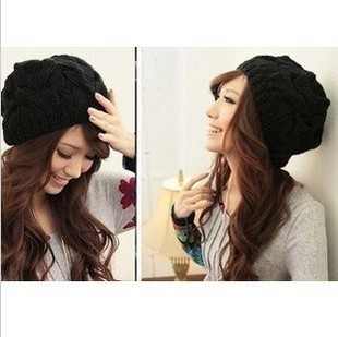 2013 free shipping  Autumn Winter Knitting Wool Hat for Women Caps Lady Beanie Knitted Hats Caps, Free Shipping