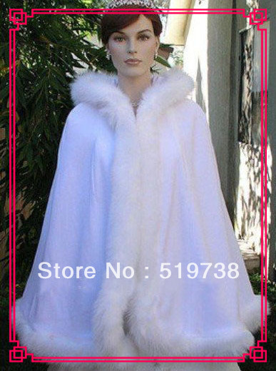 2013 Free Shipping Custom Made Bridal Shawls Wedding Jackets Discount Wedding Winter Wrap