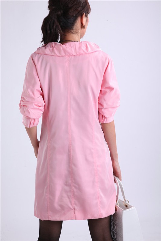 2013 free shipping Doll collar 100% polyester star Spring and Autumn wind coat female trench TS-1128