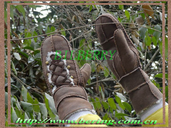 2013 Free Shipping Fashion & Warm 100% Geniune Leather Women Gloves