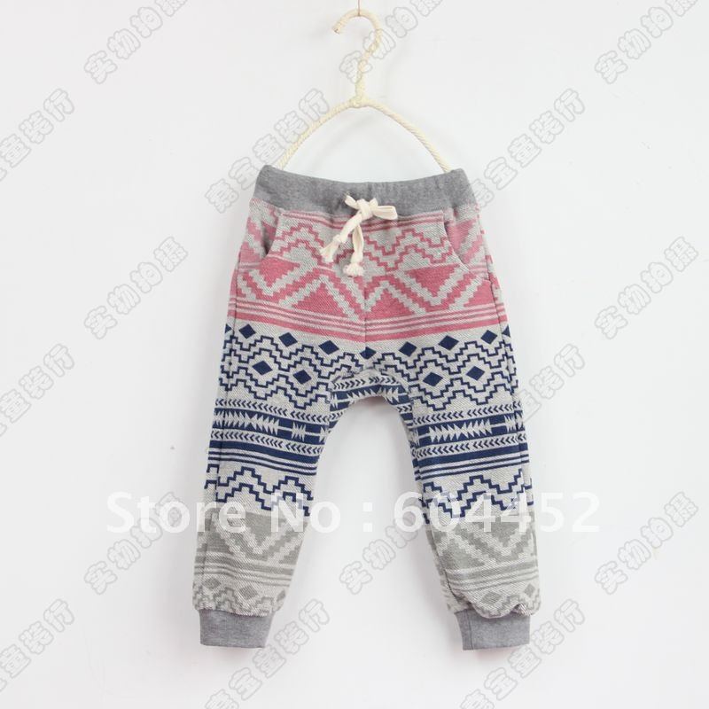 2013  Free shipping  girls boys casual pants  children pantsv fashionable soft material nice 5pcs/lot