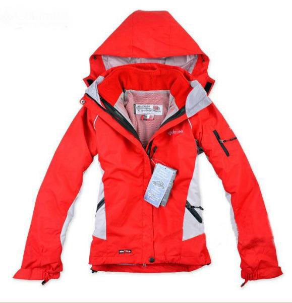 2013 Free Shipping  High quality Female Brand Outdoor Double Layer Windproof Waterproof Ski Skiing Jacket