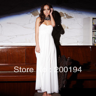 2013 Free Shipping lady's Dress Sexy Off-Shoulder Mesh Strapless Long Dress