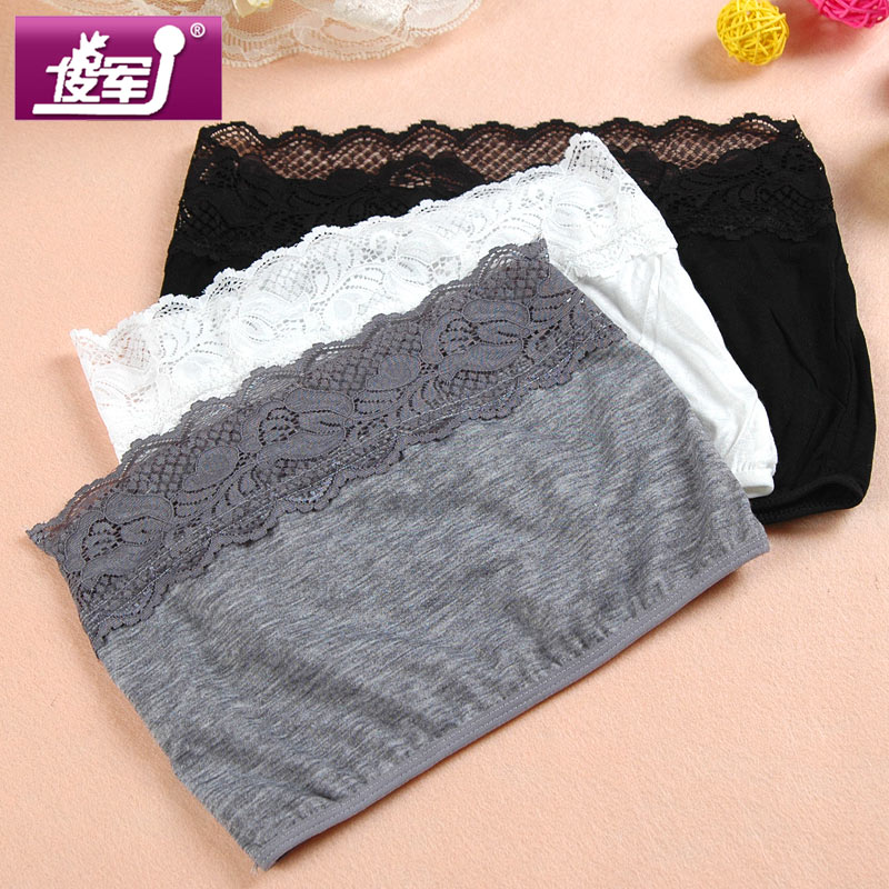 2013 free shipping Modal tube top spaghetti strap lace decoration basic tube top bra plus size underwear tube top tube top