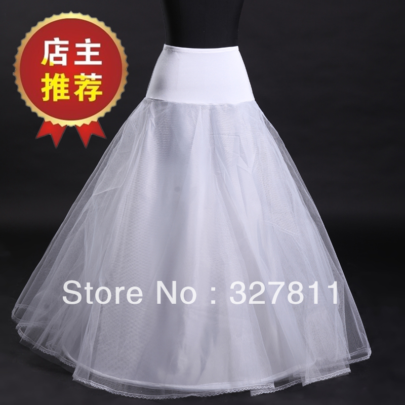2013 Free shipping !Wedding petticoats one steel ring double layers yarns panniers corset skirt