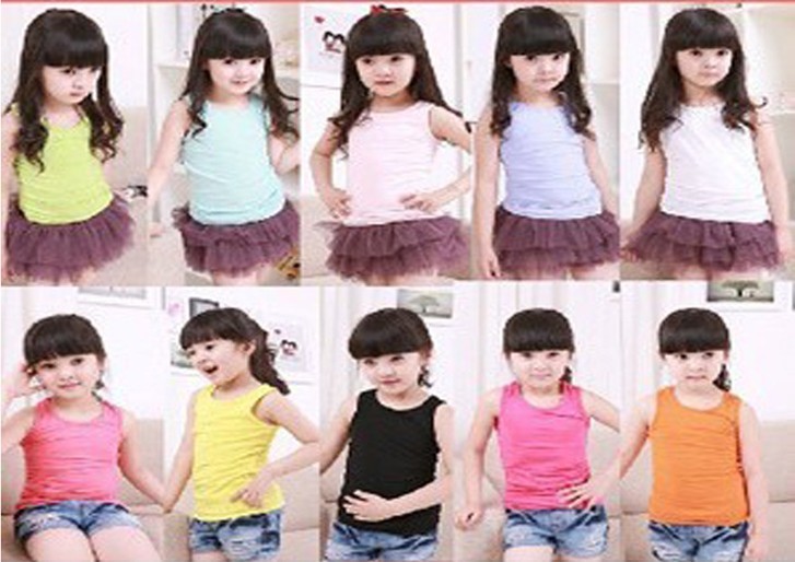 2013 Free shipping  Wholesale Baby Sleeveless boy and girls  vest children/baby/kids summer top Star Candy colors baby tank tops
