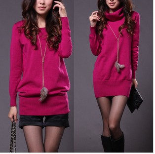 2013 free shipping  Winter Slim long-sleeved  korean style women crochet sweater loose knit sweater