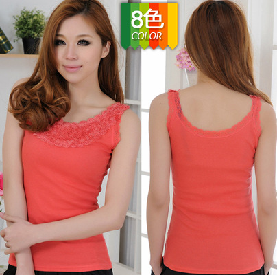 2013 free shippingNew spring  GG1638 Korean version of the roses the stereoscopic lace suspenders Ms. vest