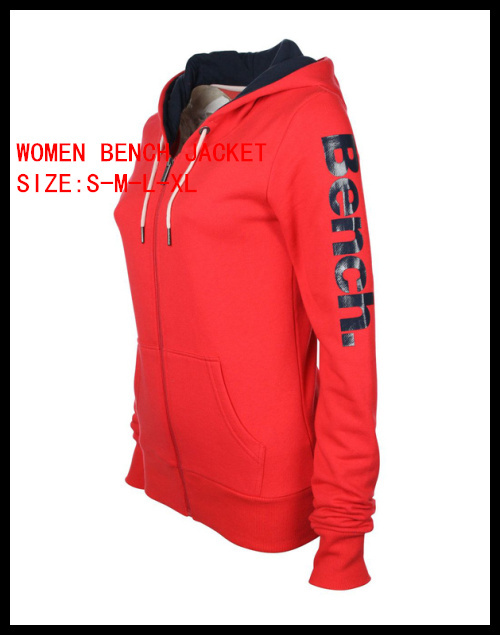 2013 free shpping bench bbq jacket, hot bench brand coat, red colour with black logo