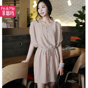 2013 free shpping  fashion autumn slim elegant basic one-piece elegant dress women's 0l formal female skirt brand clothing