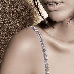 2013 freeshipping underwear shoulder strap  tape diamond chain crystal bride shoulder strap