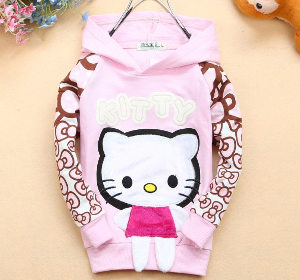 2013  girls helly kitty sweatshirts  top tee ,kids clothes bc222