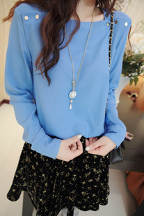 2013 gold buckle decoration brief ol elegant shirt (WC074)